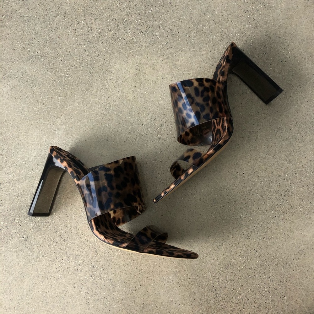 Zara Leopard Sandal Mule